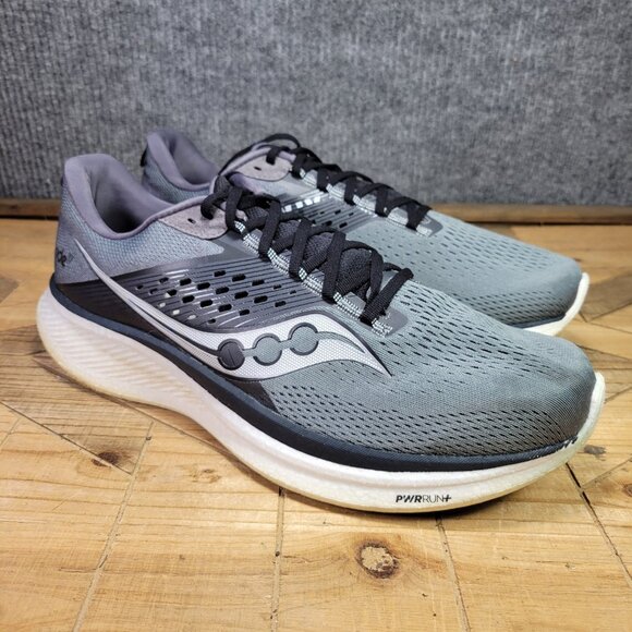 Saucony Ride 17 Men's Size 14 Gray Athletic Jogging Running Shoes S20924-107 - Picture 1 of 13